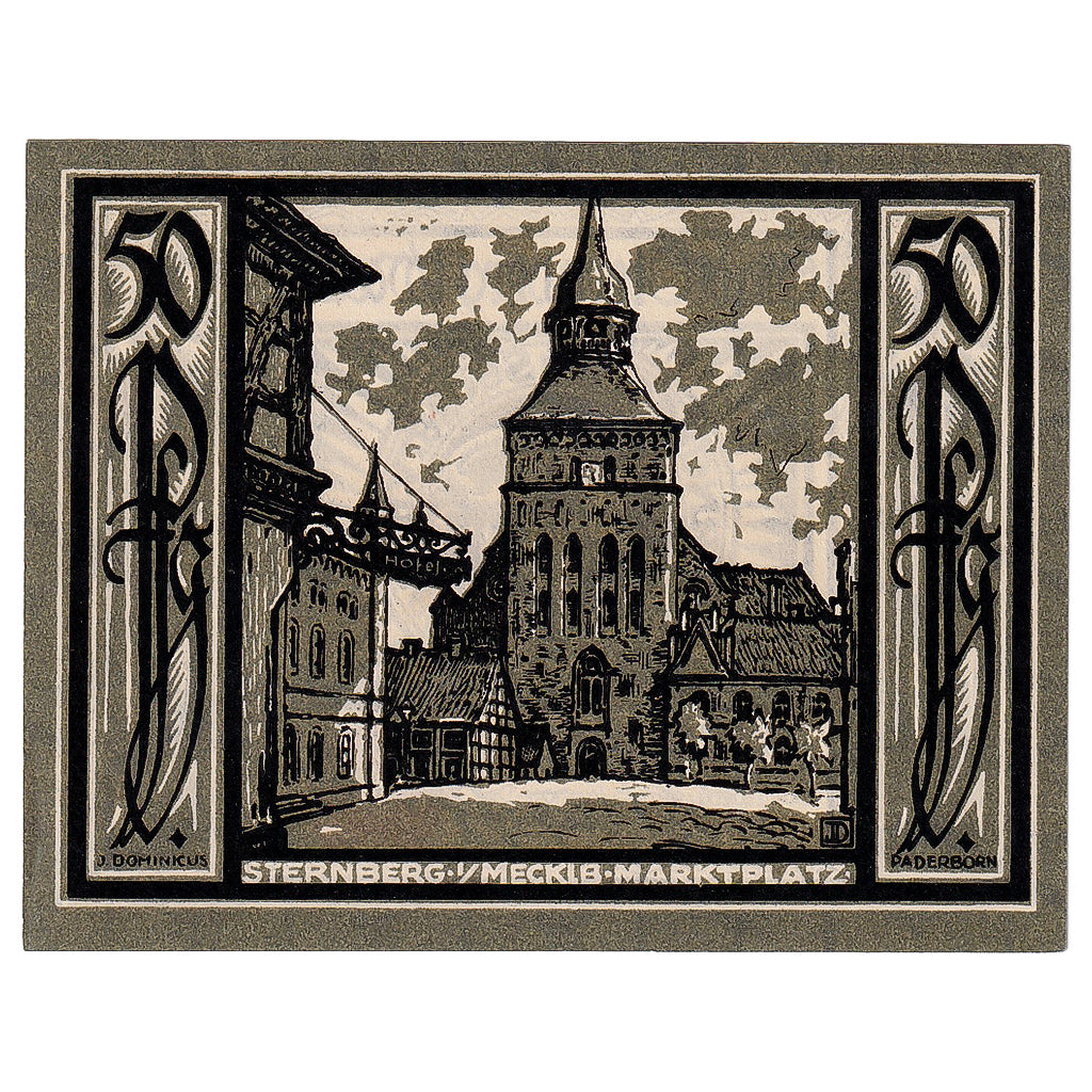Banknot, Niemcy, Sternberg, 50 Pfennig, Eglise 1922-01-23, UNC(63) Mehl:1268.2