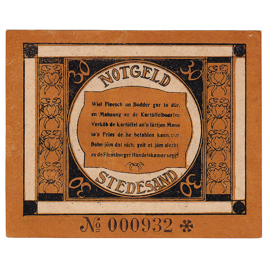Banknot, Niemcy, Stedesand, 30 Pfennig, Texte 1920-10-10, UNC(63) Mehl:1259.1b