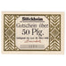 Geldschein, Deutschland, Stockheim, 50 Pfennig, charette, 1922 UNZ- Mehl:1272.2