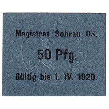 Banknote, Germany, Sohrau, 50 Pfennig, Texte 1920-04-01, UNC(63) Mehl:S83.4b