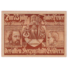 Banknote, Germany, Geldern, 75 Pfennig, personnage, 1922 UNC(63) Mehl:415.2