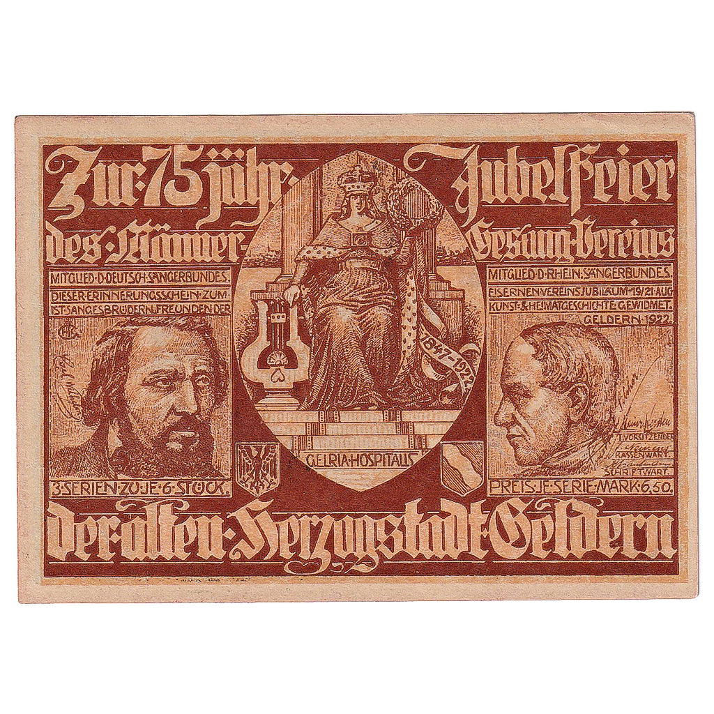 Banknote, Germany, Geldern, 75 Pfennig, roi 1922-08-21, UNC(63) Mehl:415.2