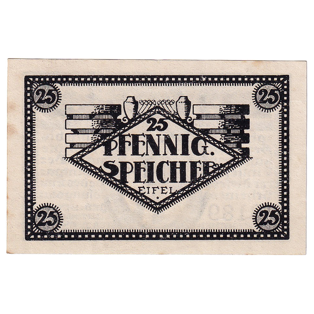 Geldschein, Deutschland, Speicher, 25 Pfennig, personnage, 1920 UNZ- Mehl:S93.1a