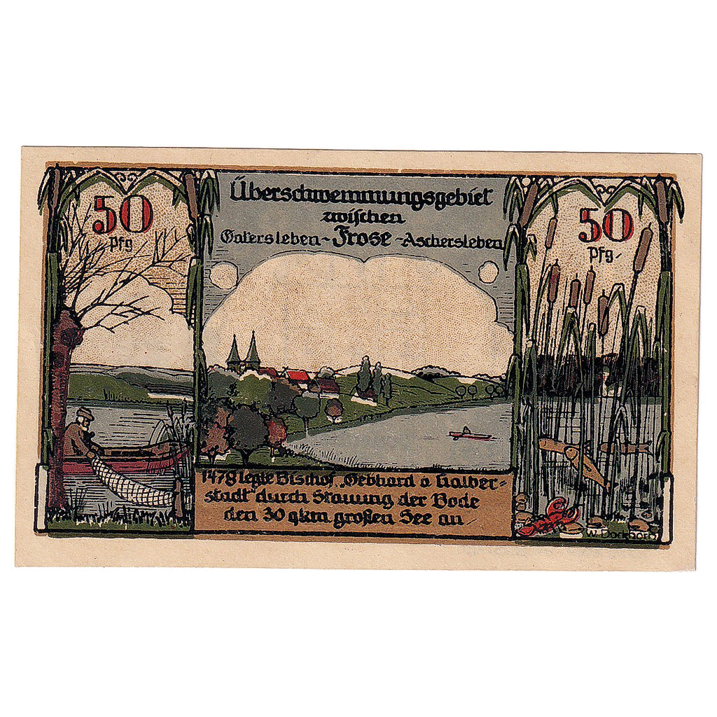 Banconote, Germania, Frose, 50 Pfennig, lac, 1921, 1921-06-27, SPL, Mehl:398.3a