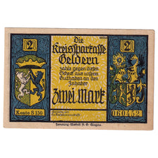 Billete, Alemania, Geldern, 2 Mark, dragon, 1922, SC, Mehl:414.1a