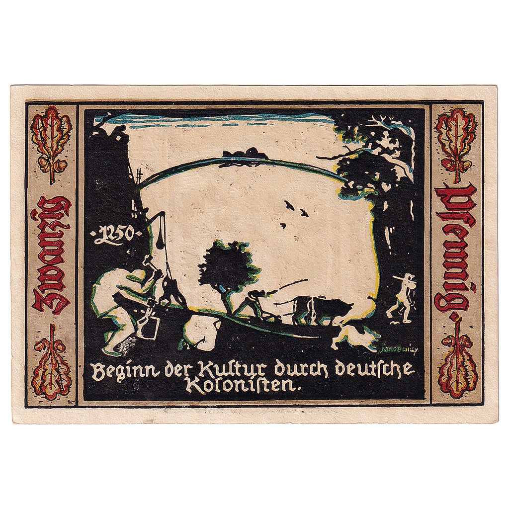 Banconote, Germania, Fürstenwalde, 20 Pfennig, Animaux, 1921, SPL, Mehl:403.1a