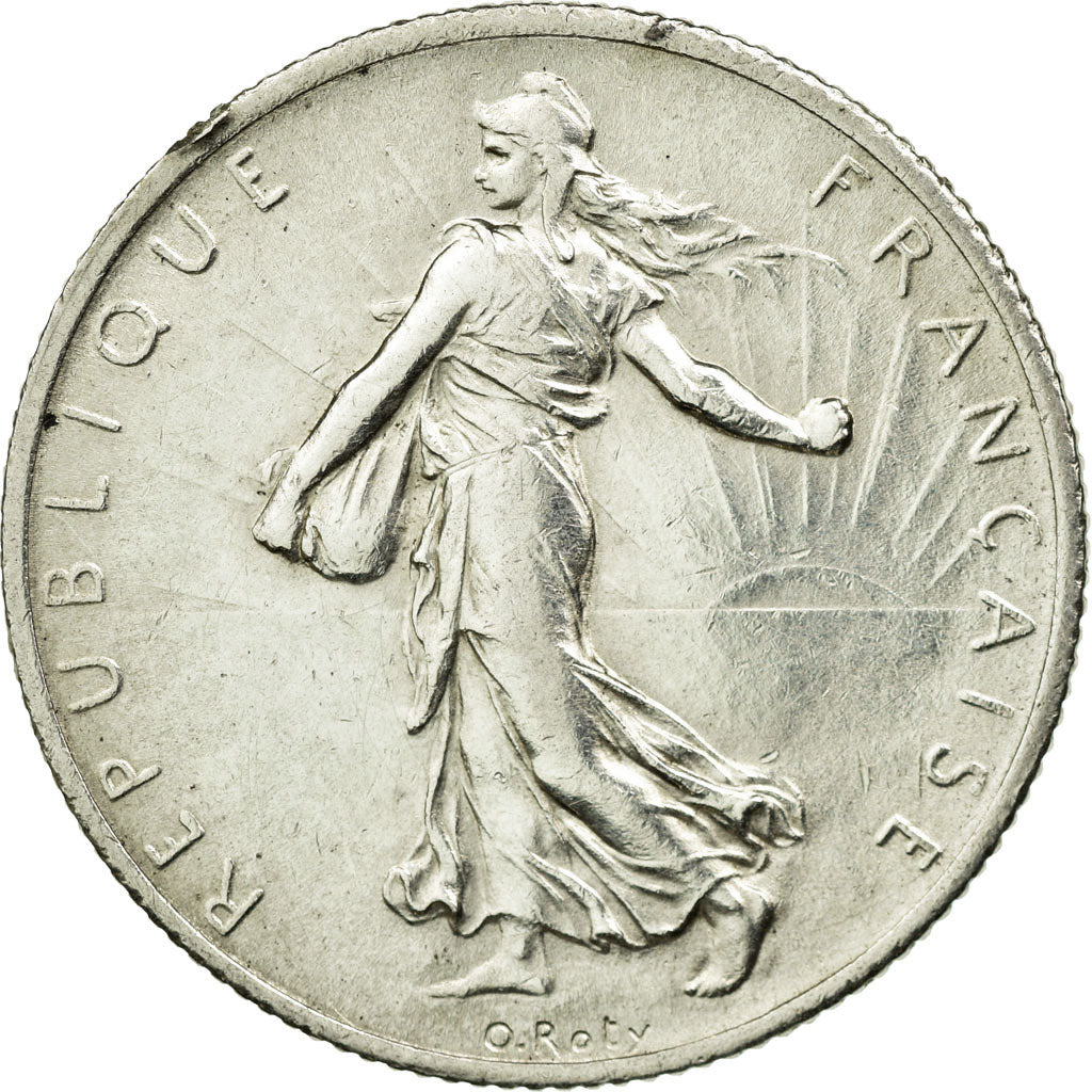 Münze, Frankreich, Semeuse, 2 Francs, 1914, Castelsarrasin, VZ, Silber
