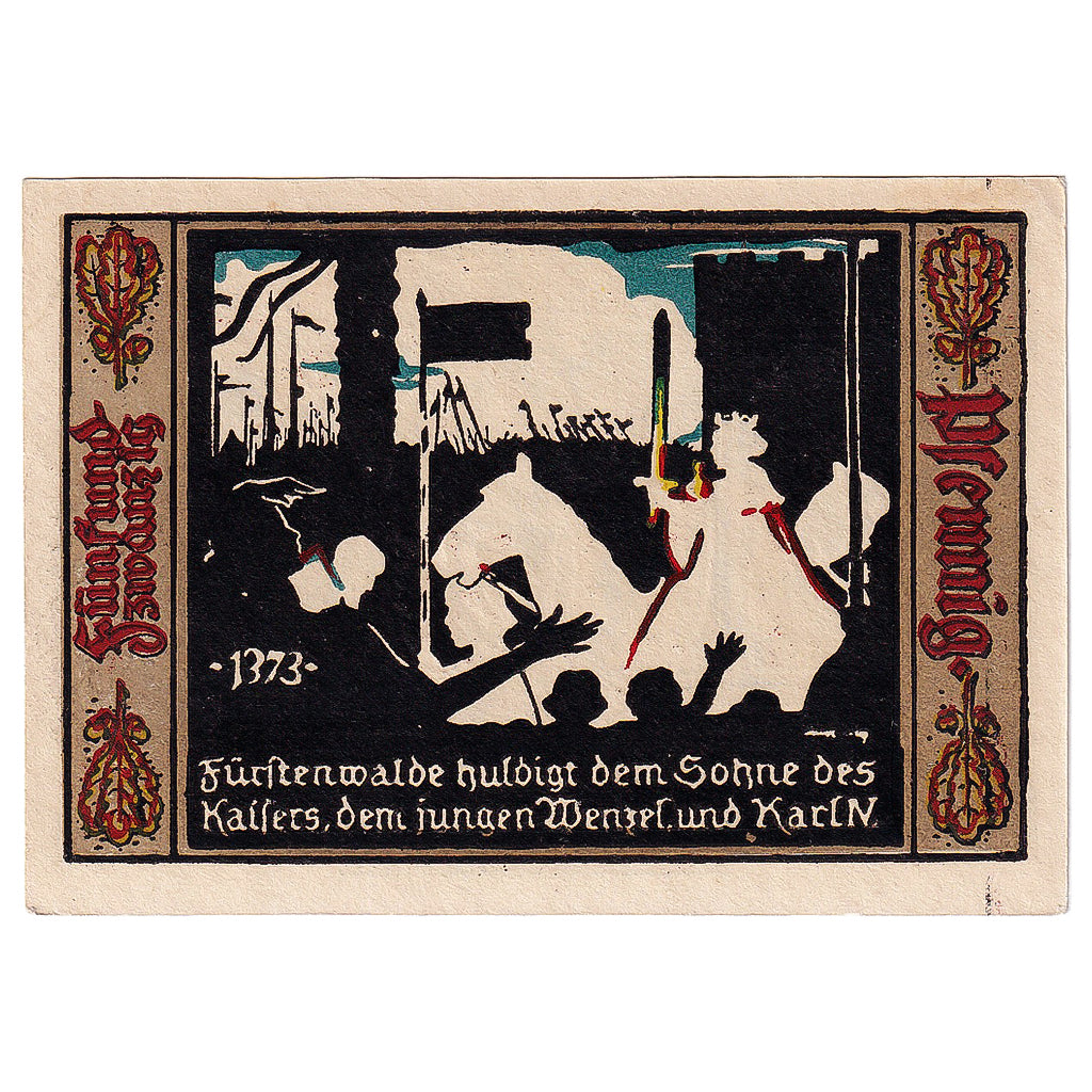 Geldschein, Deutschland, Fürstenwalde, 25 Pfennig victoire 1921 UNZ- Mehl:403.1a