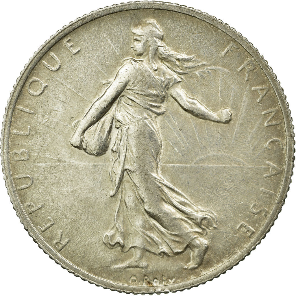 Moneda, Francia, Semeuse, 2 Francs, 1914, Castelsarrasin, EBC, Plata, KM:845.2