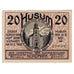 Banconote, Germania, Husum, 20 Pfennig, Eglise 1922-03-31, SPL Mehl:640.1a