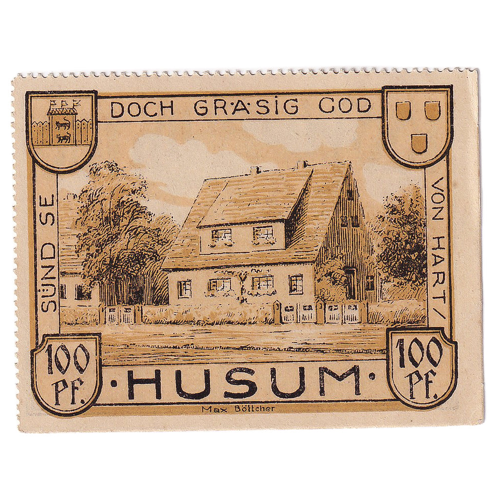 Banconote, Germania, Husum, 100 Pfennig, Maison 1922-03-31, SPL Mehl:640.1a