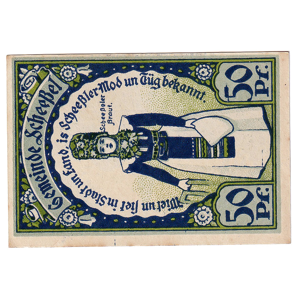 Banconote, Germania, Scheebel, 50 Pfennig, Eglise 1922-03-31, SPL- Mehl:1174.2