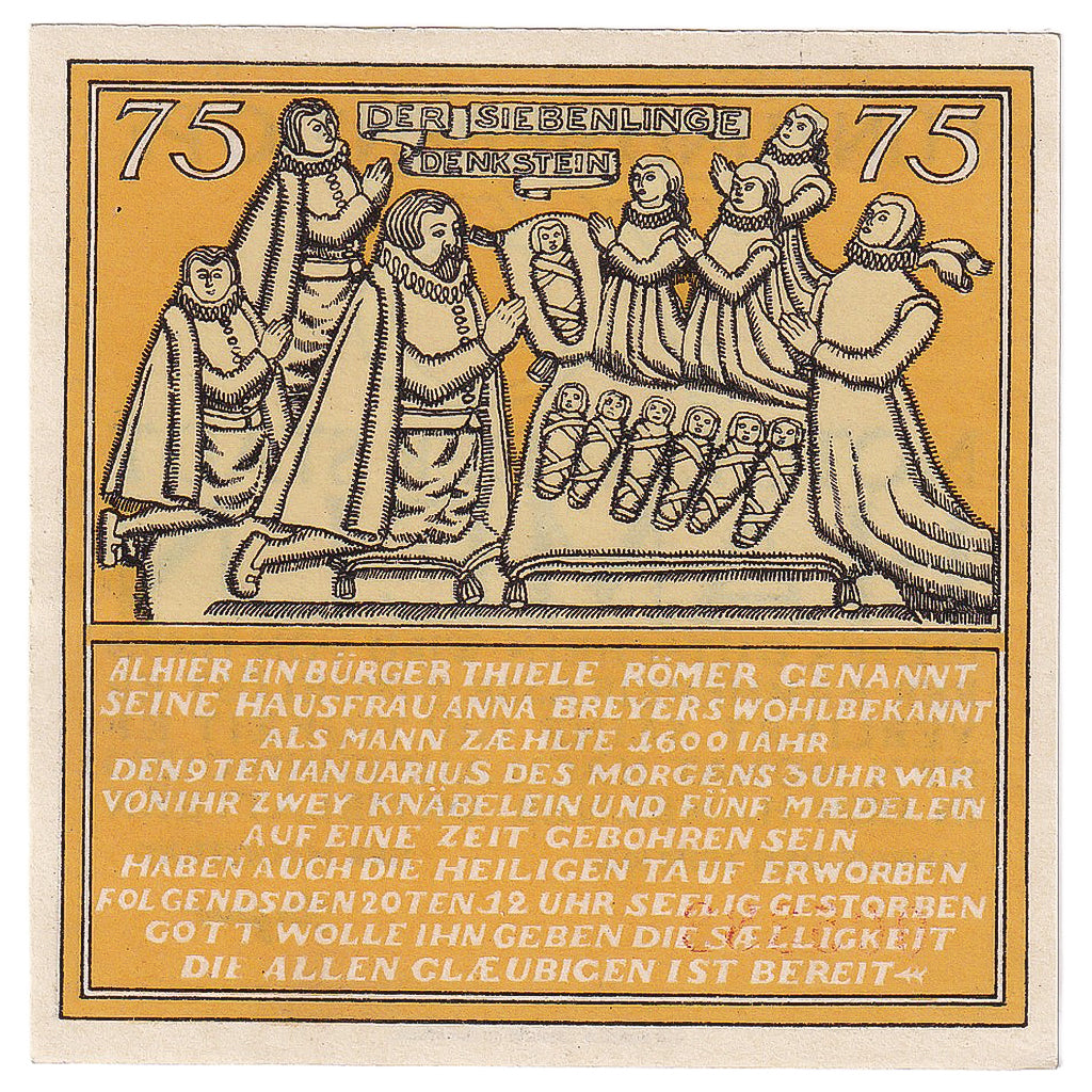 Billete, Alemania, Hameln, 75 Pfennig, personnage 1921-06-01, SC Mehl:566.1a