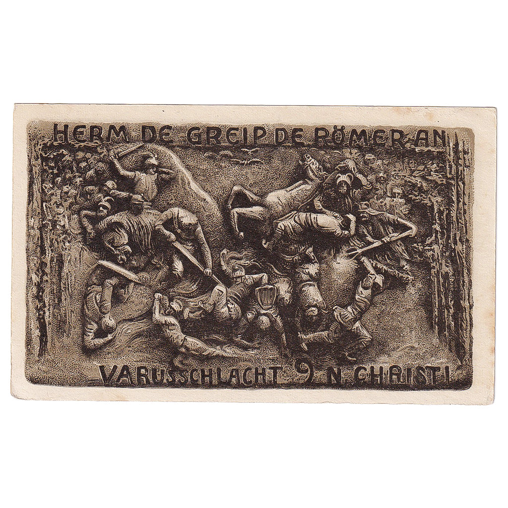 Banknot, Niemcy, Horn, 50 Pfennig, Bataille, 1921, UNC(63), Mehl:628.1a