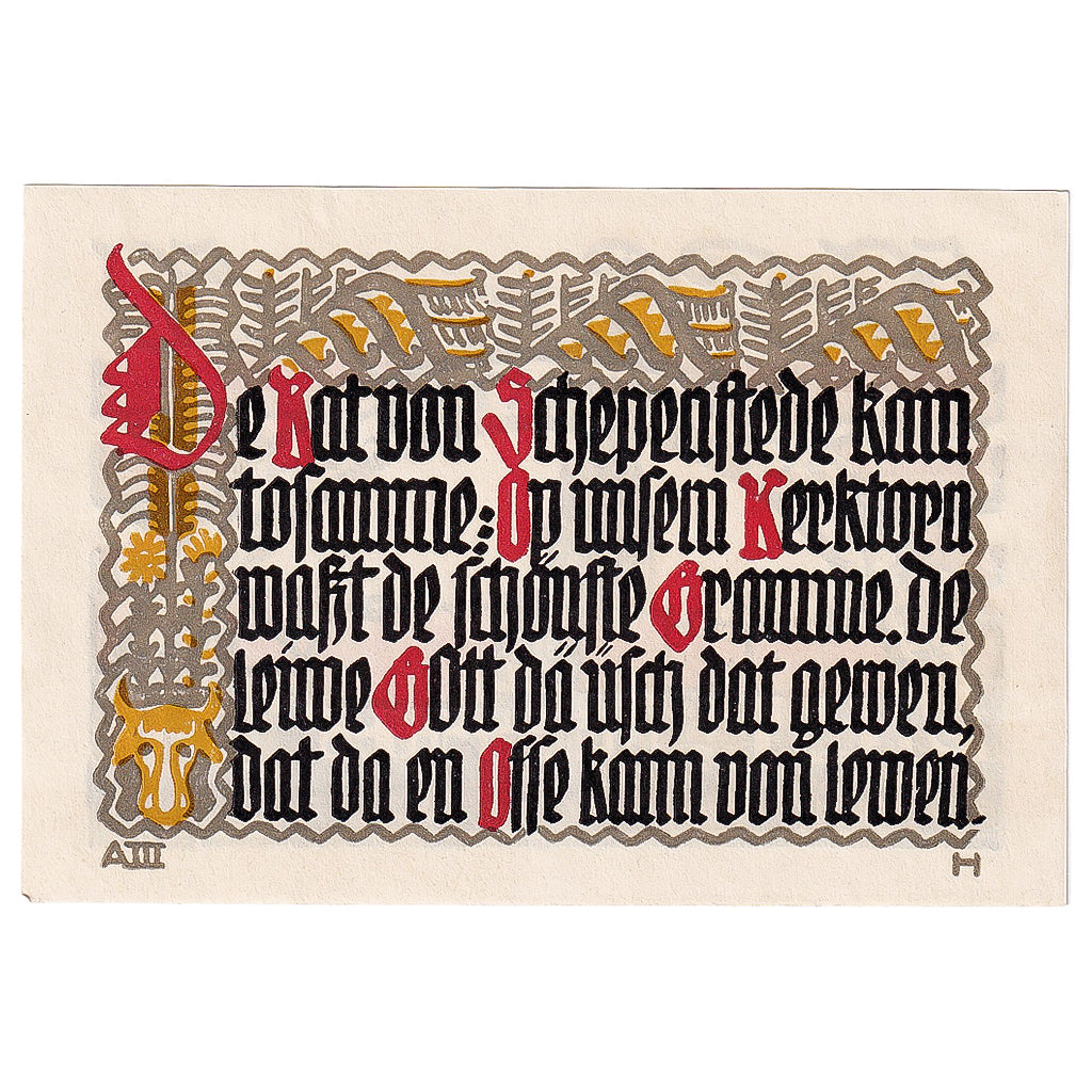 Banknot, Niemcy, Schoppenstedt 50 Pfennig Texte 1921-12-31, UNC(63) Mehl:1199.1a
