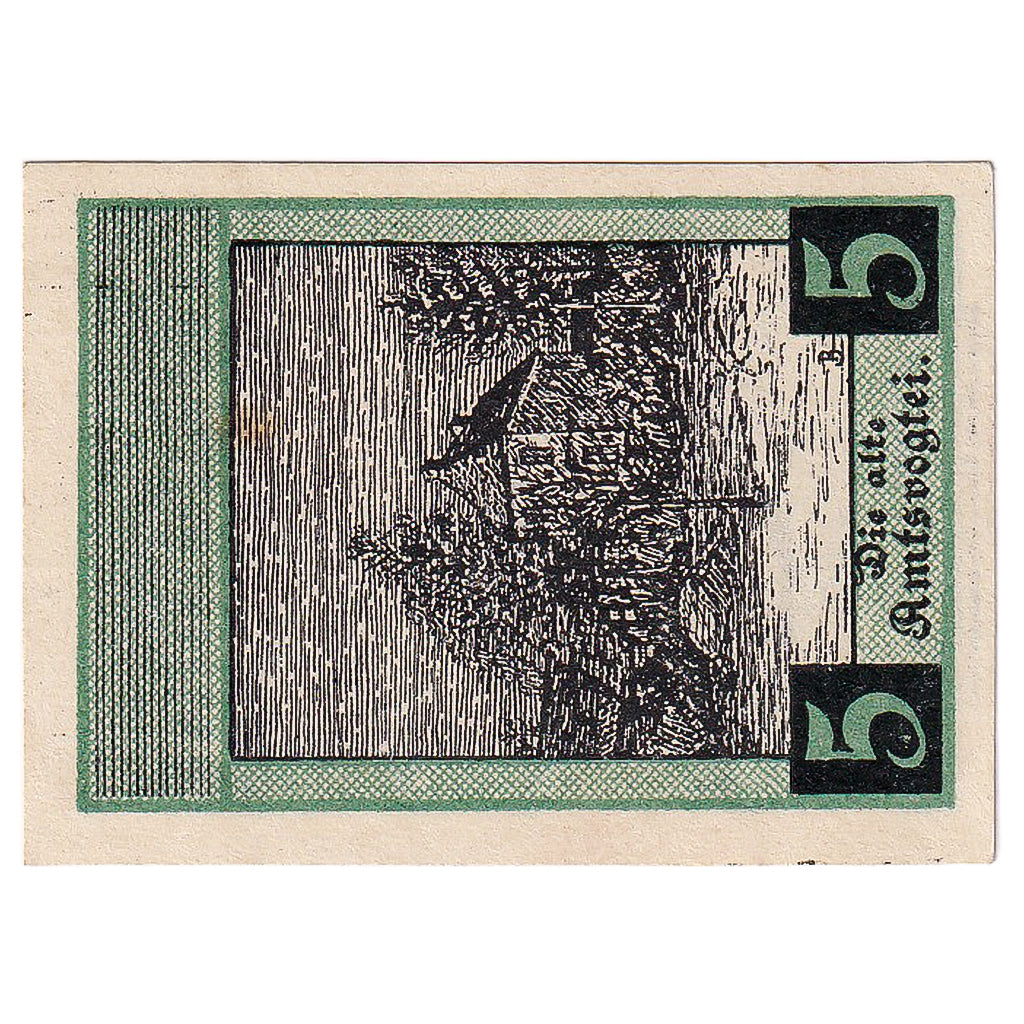 Banconote, Germania, Bergen, 5 Pfennig, Maison 1922-12-31, SPL Mehl:78.1a