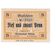 Geldschein, Deutschland, Büsum, 25 Pfennig, personnage 1921 UNZ- Mehl:202.1