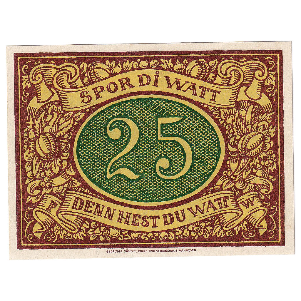 Geldschein, Deutschland, Schneverdingen, 25 Pfennig 1922, UNZ- Mehl:1193.1