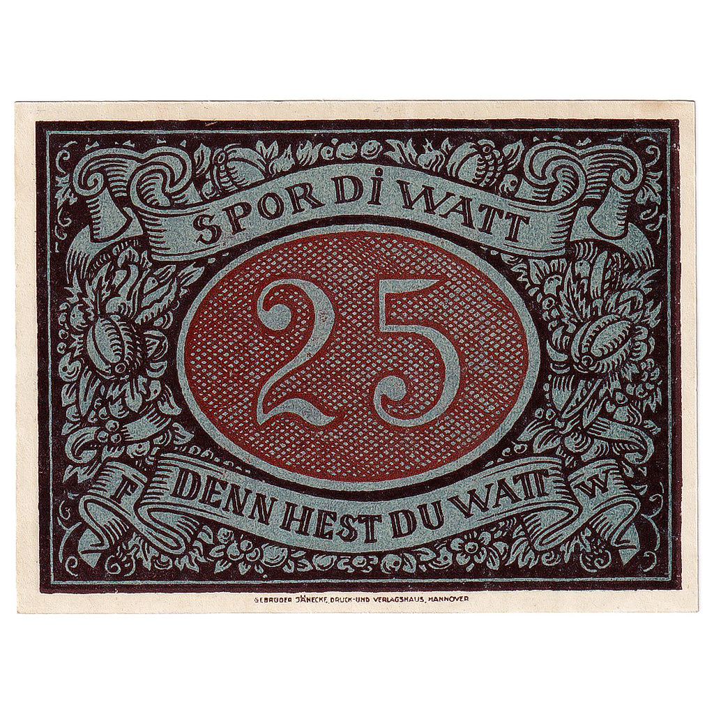Geldschein, Deutschland, Schneverdingen, 25 Pfennig 1922, UNZ- Mehl:1193.2