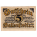 Banknot, Niemcy, Ballenstedt, 5 Pfennig, rocher 1920-09-28, UNC(63) Mehl:61.2