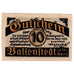 Banknot, Niemcy, Ballenstedt, 10 Pfennig, mairie 1920-09-28, UNC(63) Mehl:61.2