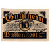 Banknot, Niemcy, Ballenstedt, 10 Pfennig, Colline 1920-09-28, UNC(63) Mehl:61.2