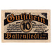 Geldschein, Deutschland, Ballenstedt, 10 Pfennig, village, 1920 UNZ- Mehl:61.2