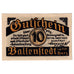 Geldschein, Deutschland, Ballenstedt, 10 Pfennig, arbre 1920 UNZ- Mehl:61.2