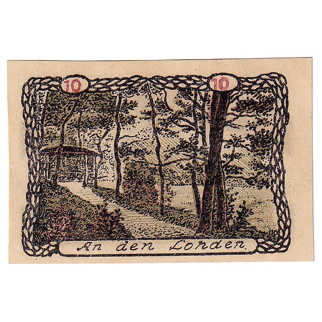 Geldschein, Deutschland, Ballenstedt, 10 Pfennig, arbre 1920 UNZ- Mehl:61.2