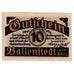 Banknot, Niemcy, Ballenstedt, 10 Pfennig, monastère 1920-09-28 UNC(63) Mehl:61.2