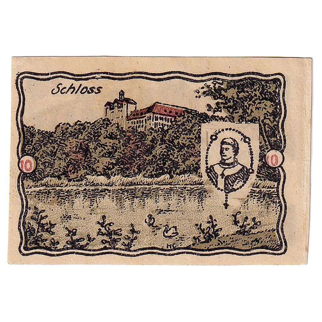 Banknot, Niemcy, Ballenstedt, 10 Pfennig, monastère 1920-09-28 UNC(63) Mehl:61.2