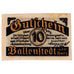 Banknot, Niemcy, Ballenstedt, 10 Pfennig, parc 1920-09-28, UNC(63) Mehl:61.2