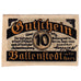 Nota, Alemanha, Ballenstedt, 10 Pfennig, route 1920-09-28, UNC(63) Mehl:61.2
