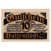 Billete, Alemania, Ballenstedt, 10 Pfennig, fleuve 1920-09-28, SC Mehl:61.2