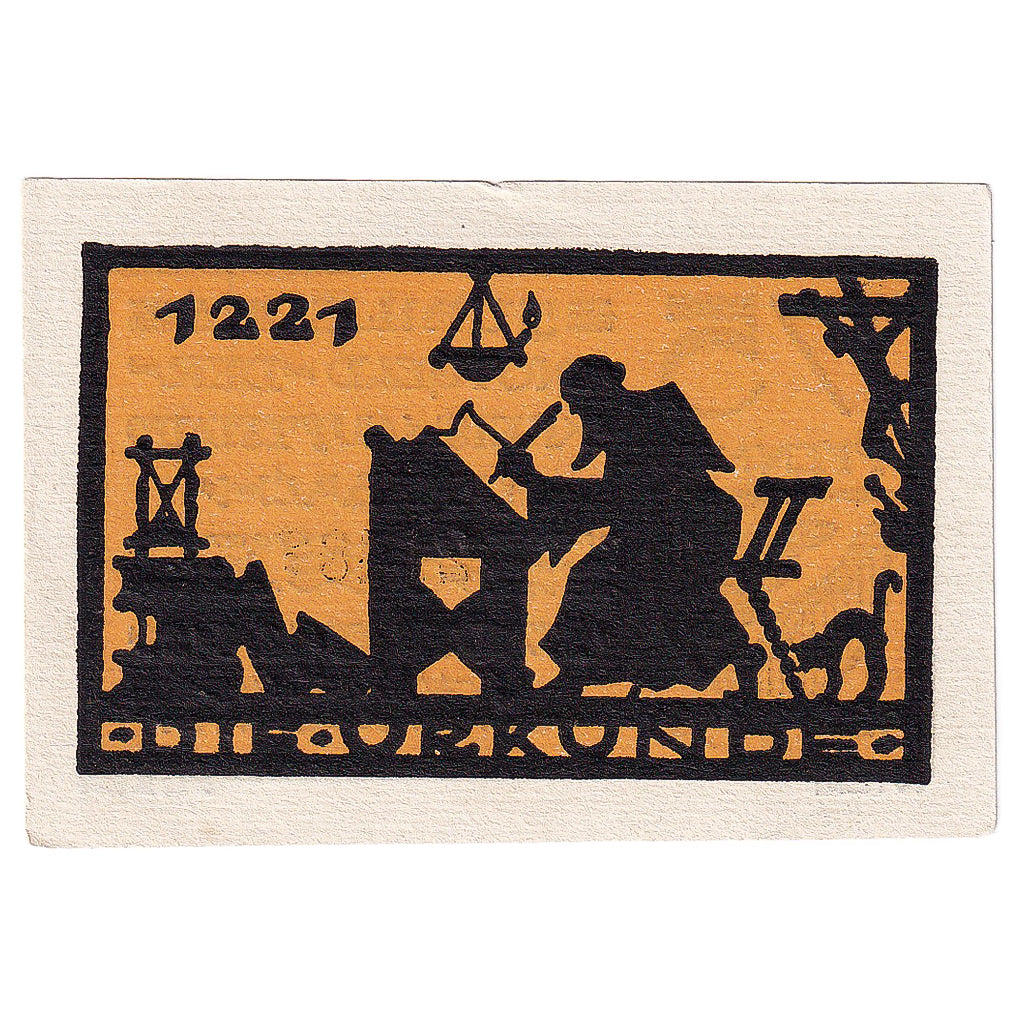 Banconote, Germania, Ansbach, 75 Pfennig, Blason 1921-08-12, SPL Mehl:35.2d