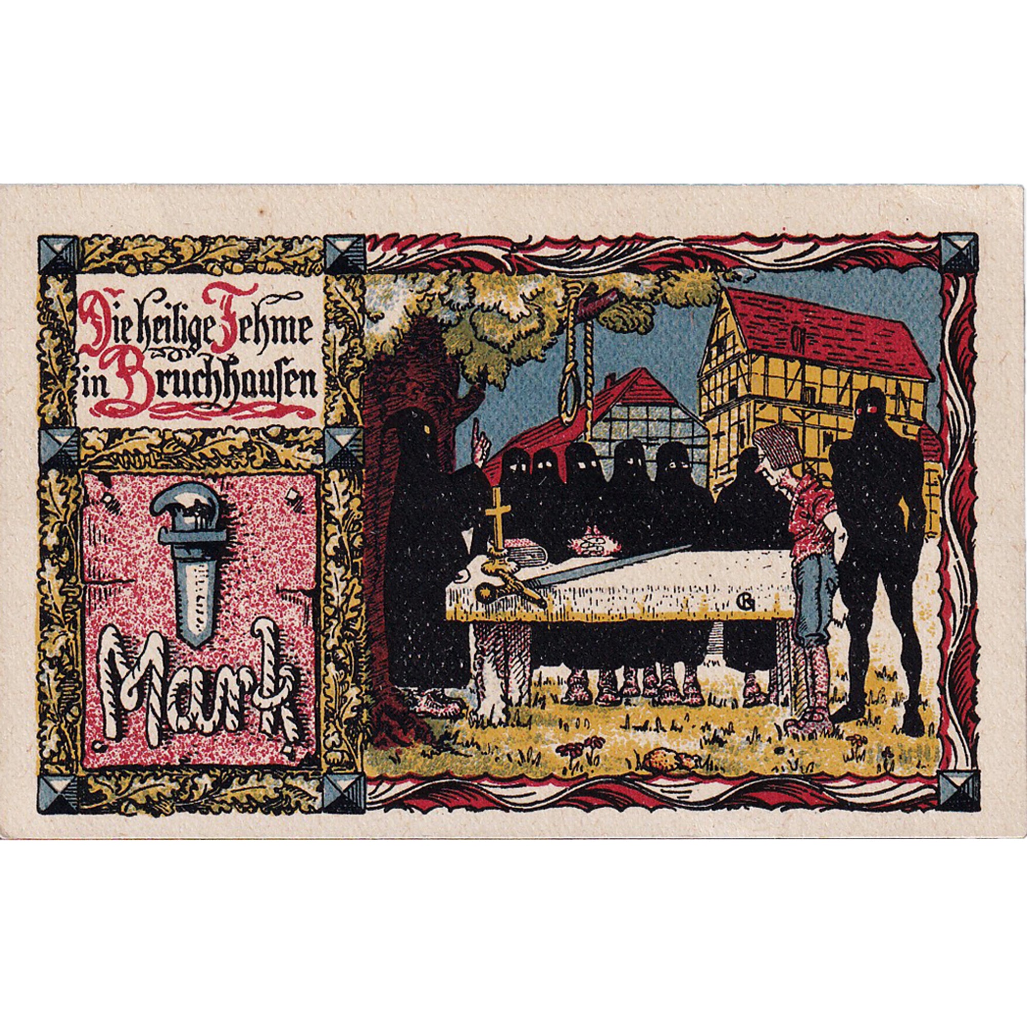 Billete, Alemania, bruchhausen, 1 Mark, ferme, 1921, 1921-05-01, SC, Mehl:190.1