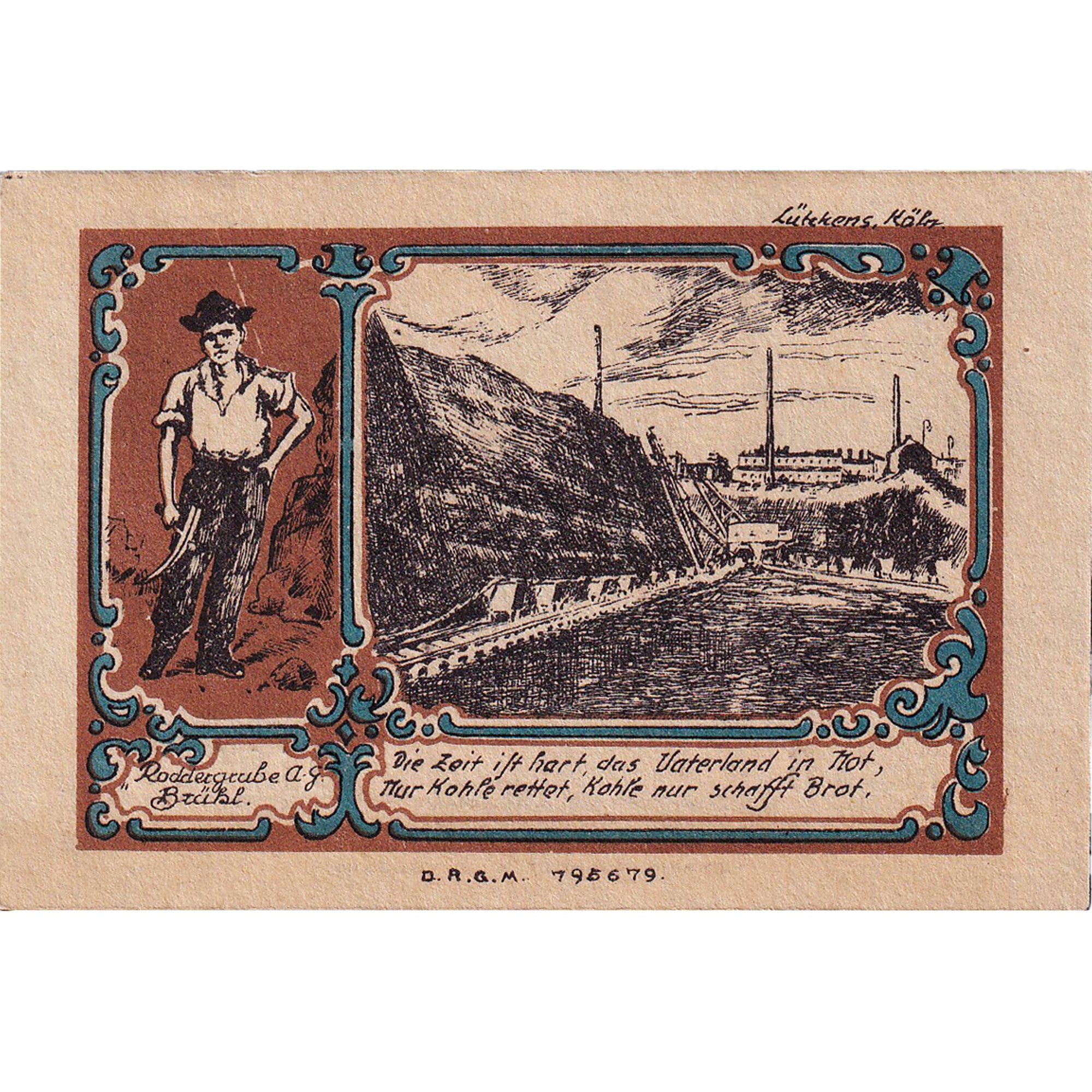 Banconote, Germania, Brühl, 5 Mark, Mine, 1922, 1922-10-01, SPL, Mehl:192.1a
