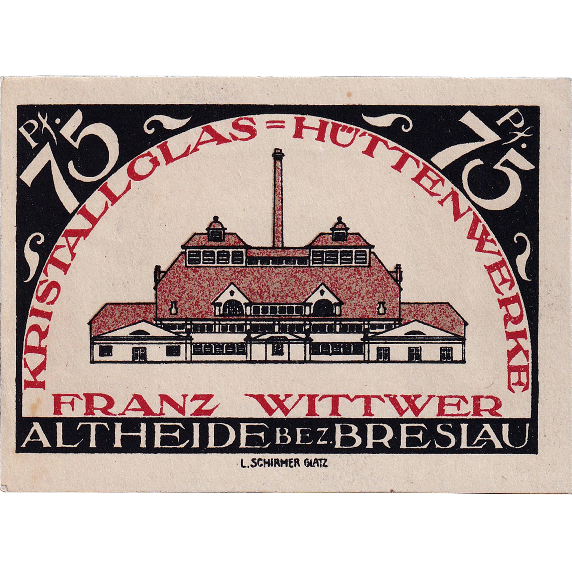 Banknot, Niemcy, Altheide, 75 Pfennig, Usine, 1921, UNC(63), Mehl:28.2