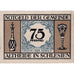 Geldschein, Deutschland, Altheide, 75 Pfennig, Usine, 1921, UNZ-, Mehl:28.1