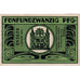 Billete, Alemania, ilmenau, 25 Pfennig, Blason 1921-01-01, SC Mehl:643.1a