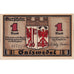 Geldschein, Deutschland, Salzwedel, 1 Mark, Blason, 1921 UNZ- Mehl:1162.2a