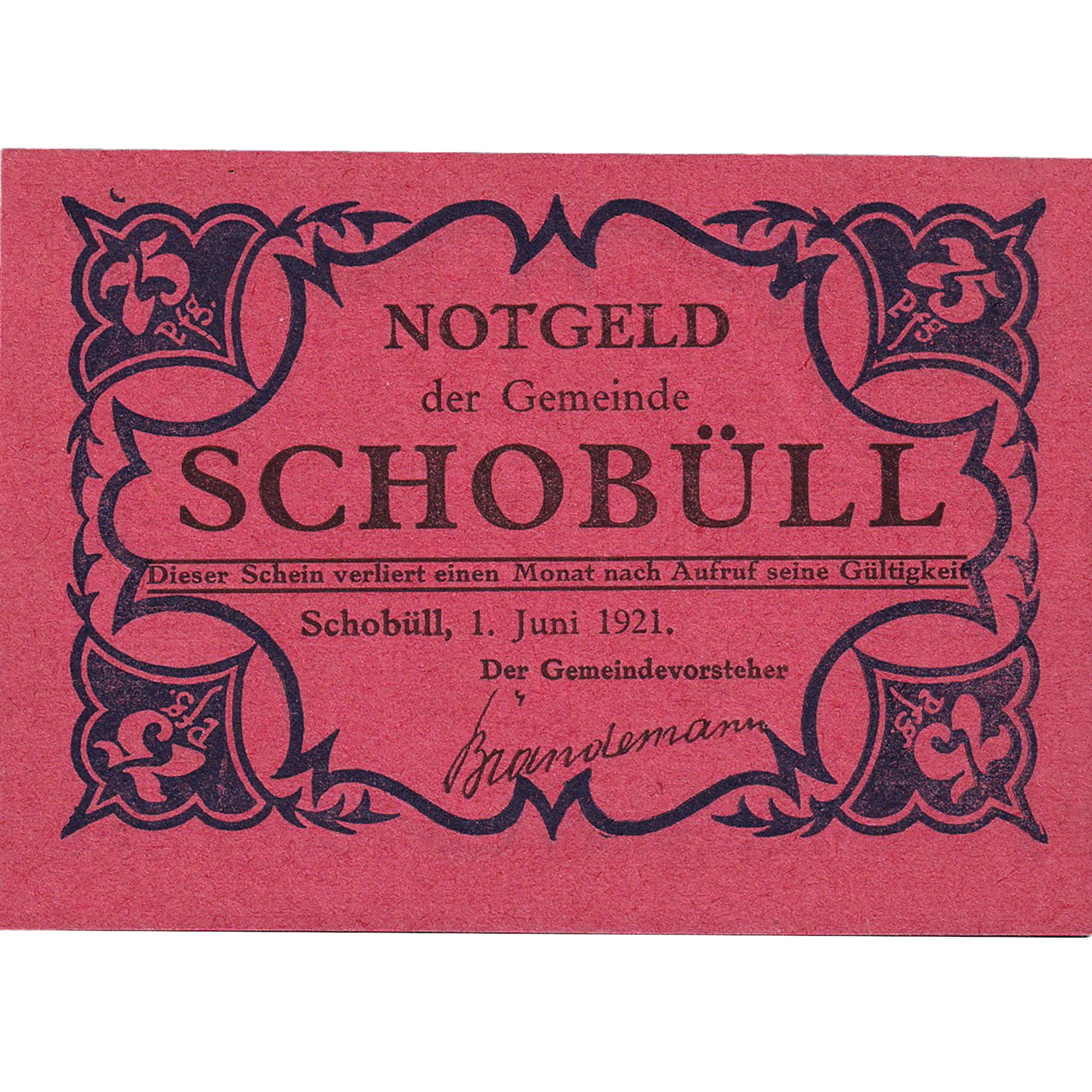 Banknot, Niemcy, Schobull, 75 Pfennig, Eglise1921-06-01, UNC(63) Mehl:1194.7c