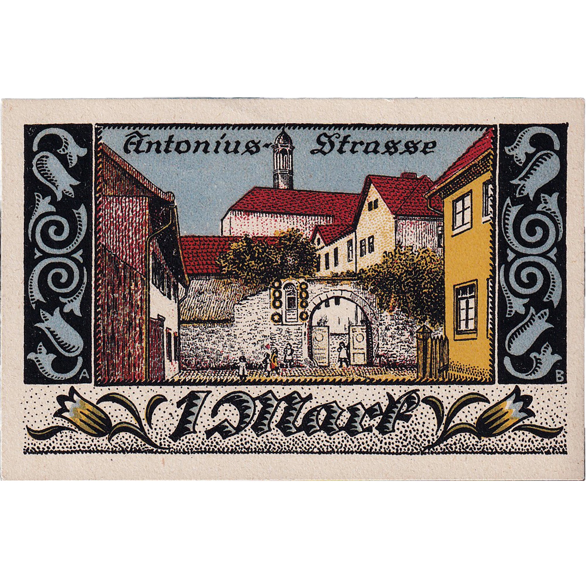 Banknot, Niemcy, Brakel, 1 Mark, village, 1921, 1921-06-01, UNC(63), Mehl:150.1