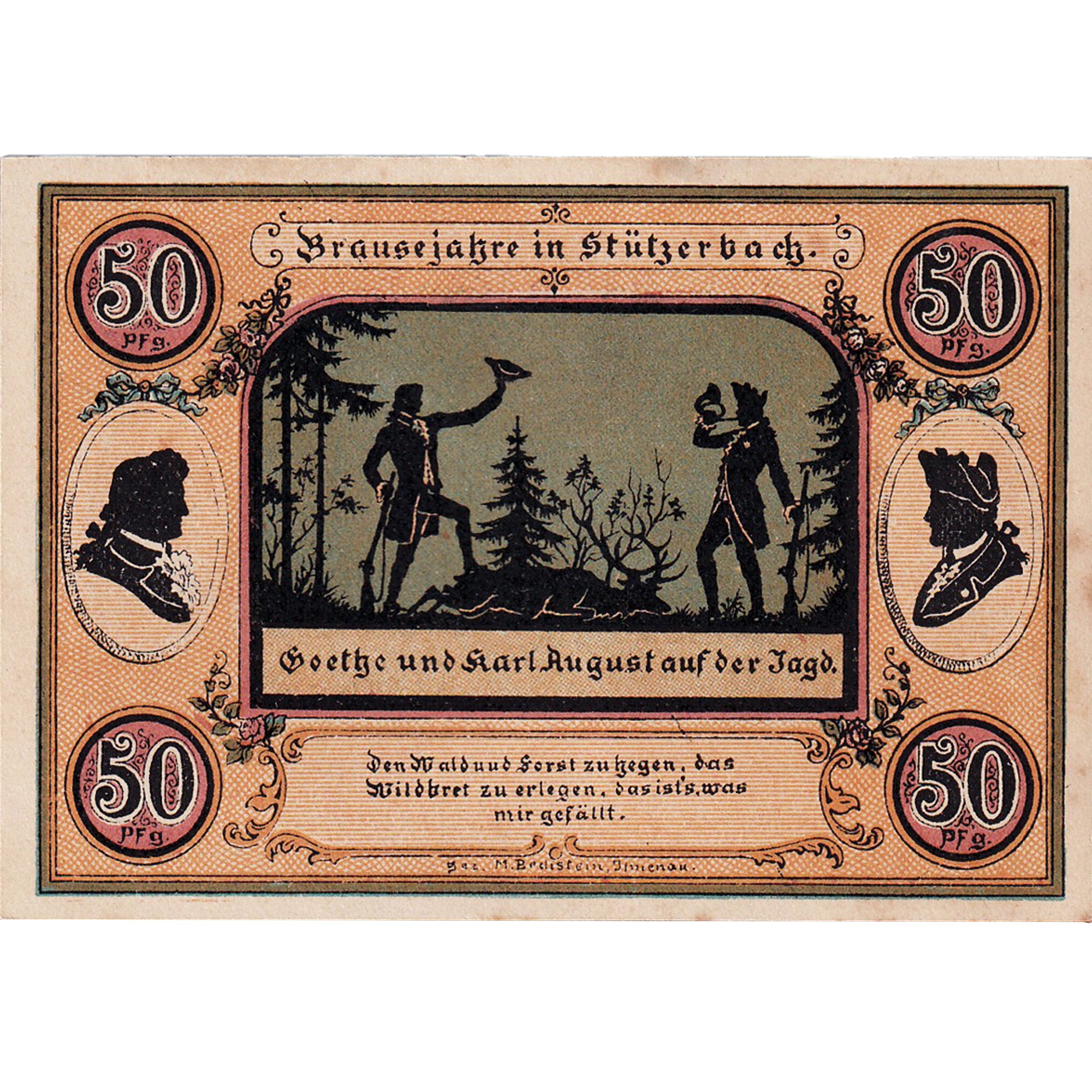 Geldschein, Deutschland, Stuzerbach, 50 Pfennig, château, 1921, VZ, Mehl:1287.1