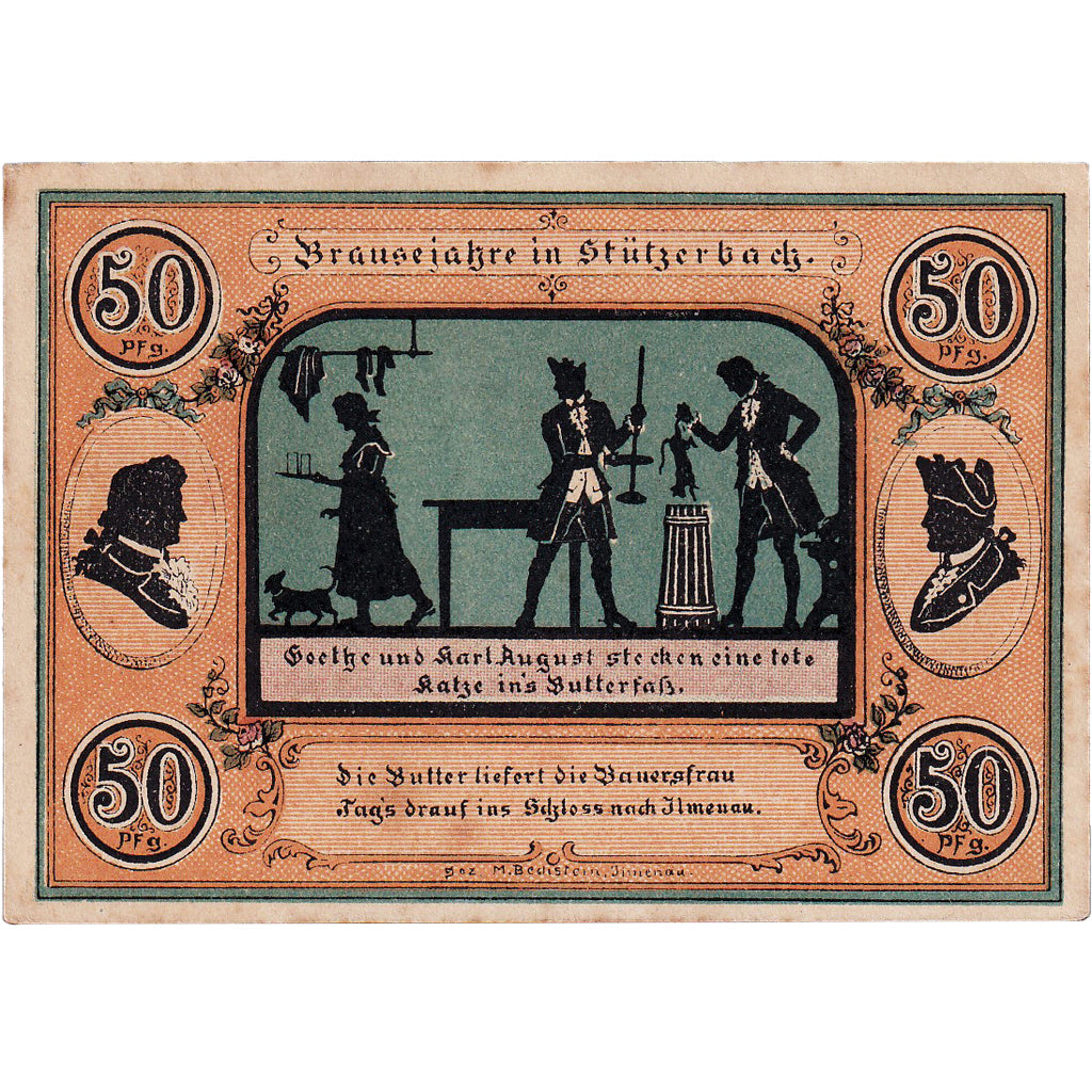 Billet, Allemagne, Stützerbach, 50 Pfennig, chalet, 1921, SUP, Mehl:1287.1