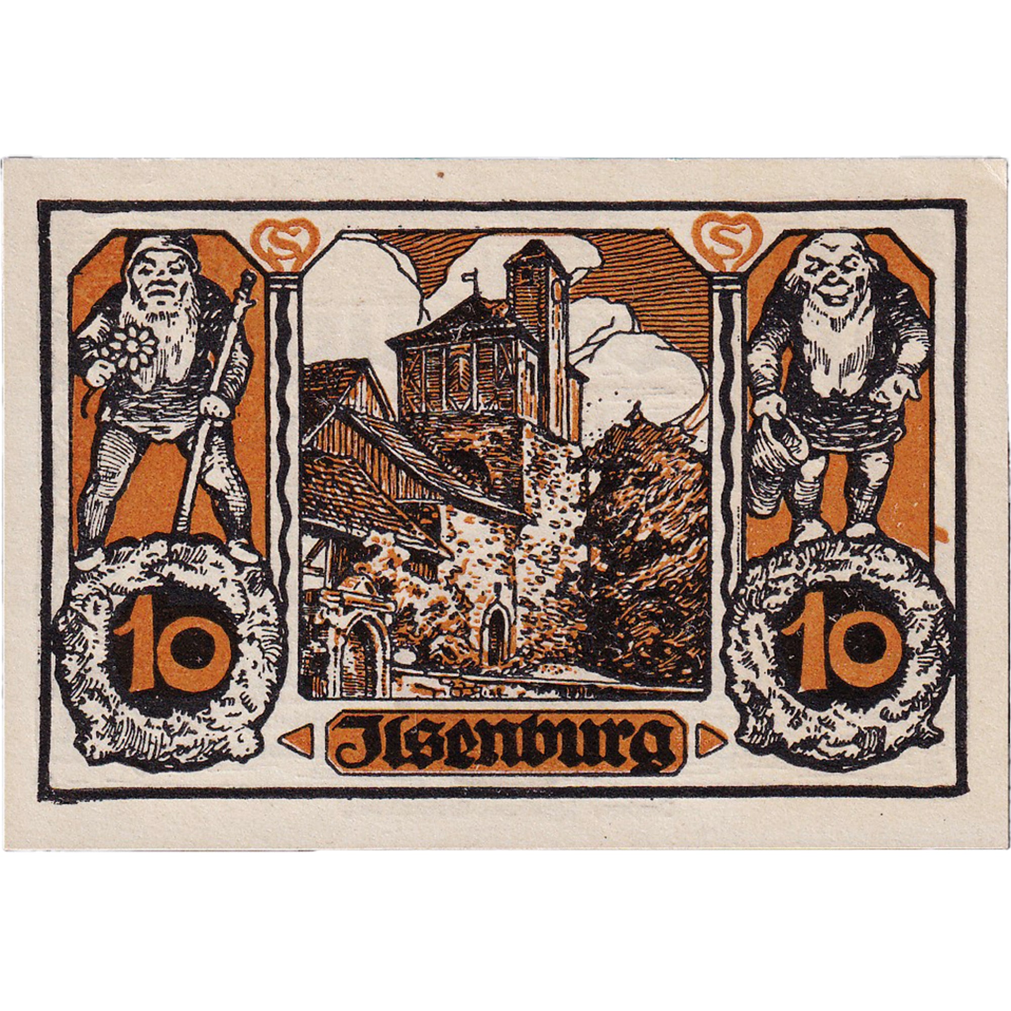 Banconote, Germania, Ilsenburg, 10 Pfennig, château 1923-01-01, SPL Mehl:644.2a