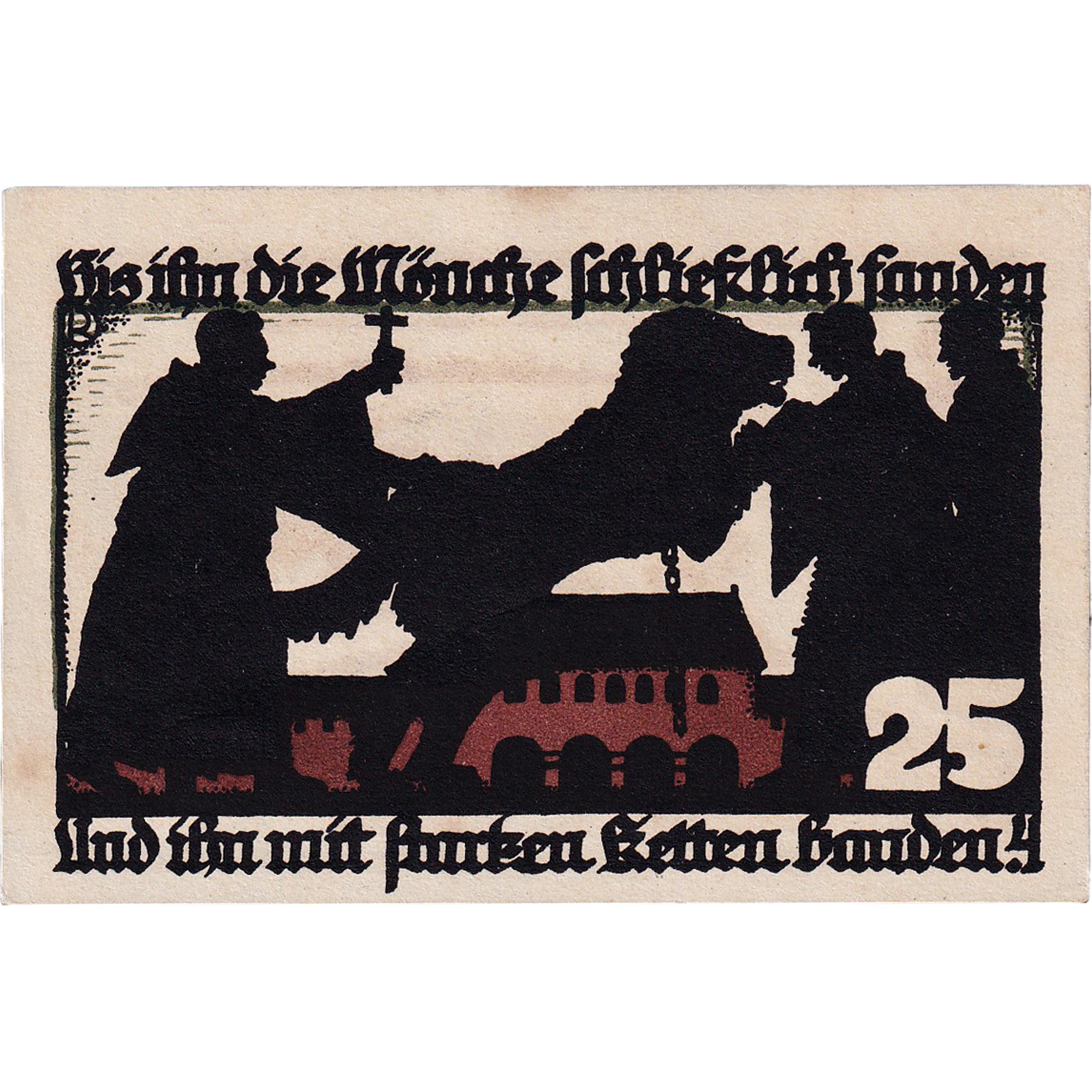 Geldschein, Deutschland, Vechta, 25 Pfennig, personnage, 1922, UNZ- Mehl:1358.1