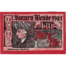 Banknote, Germany, Sonnen, 1 Mark, portrait 1, 1921, UNC(63), Mehl:1047.6