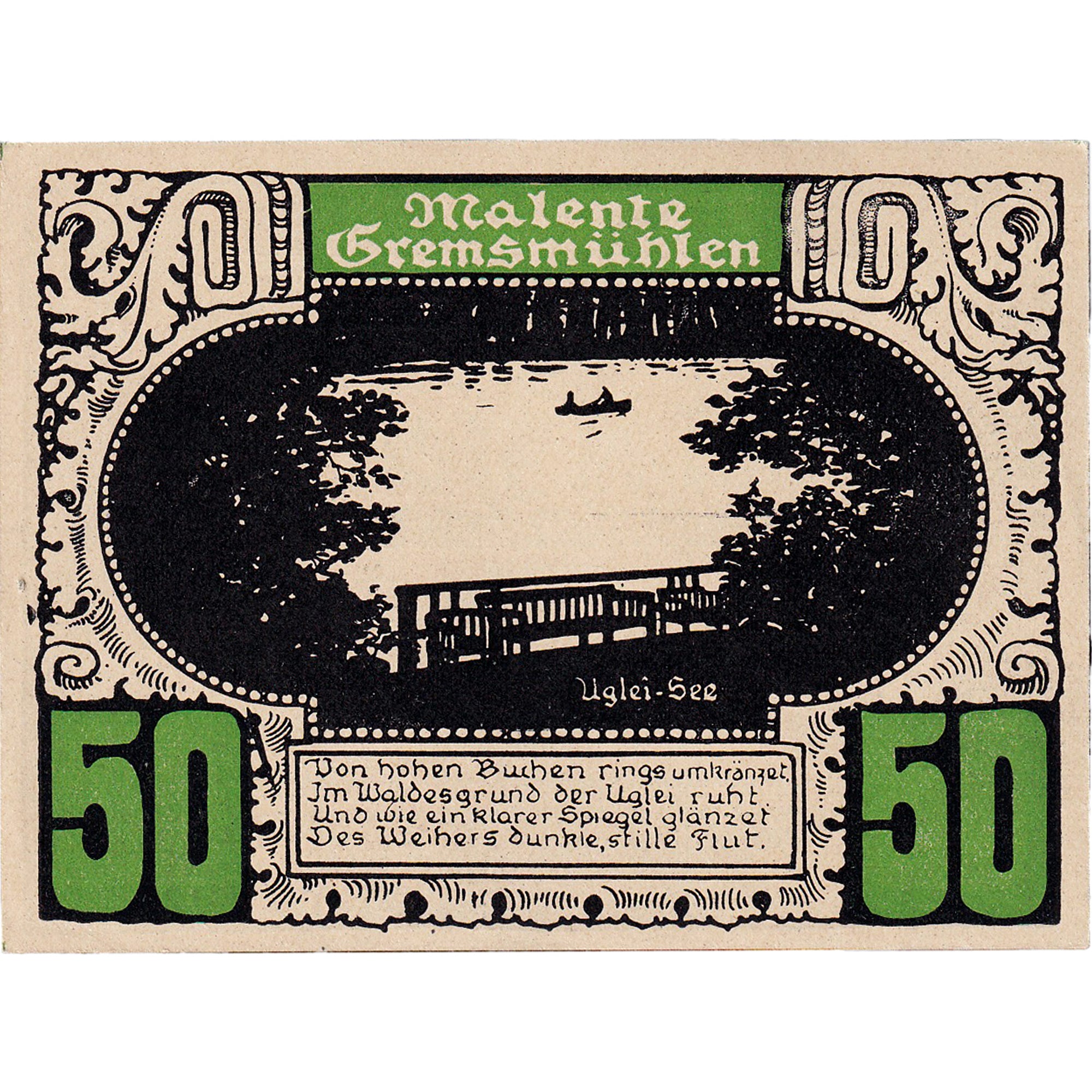 Banconote, Germania, Plön, 50 Pfennig, carte, 1921, SPL, Mehl:1063.4