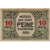 Banconote, Germania, Peine, 10 Pfennig, rue, 1920, 1920-06-03, SPL, Mehl:P 11.2a